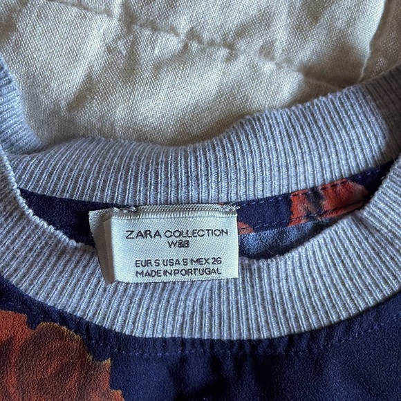 Zara Flower Layering, Sheer T-Shirt - Picture 2 of 2